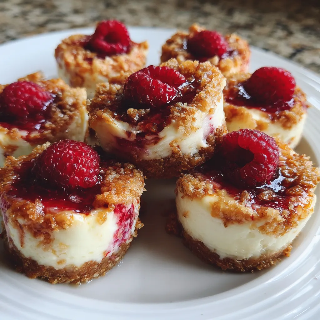 Raspberry Swirl Cheesecake Bites