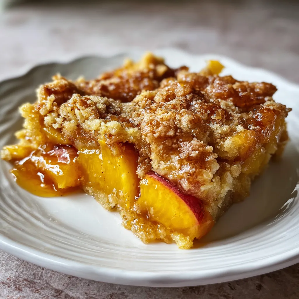 Peach Cobbler Dump Cake