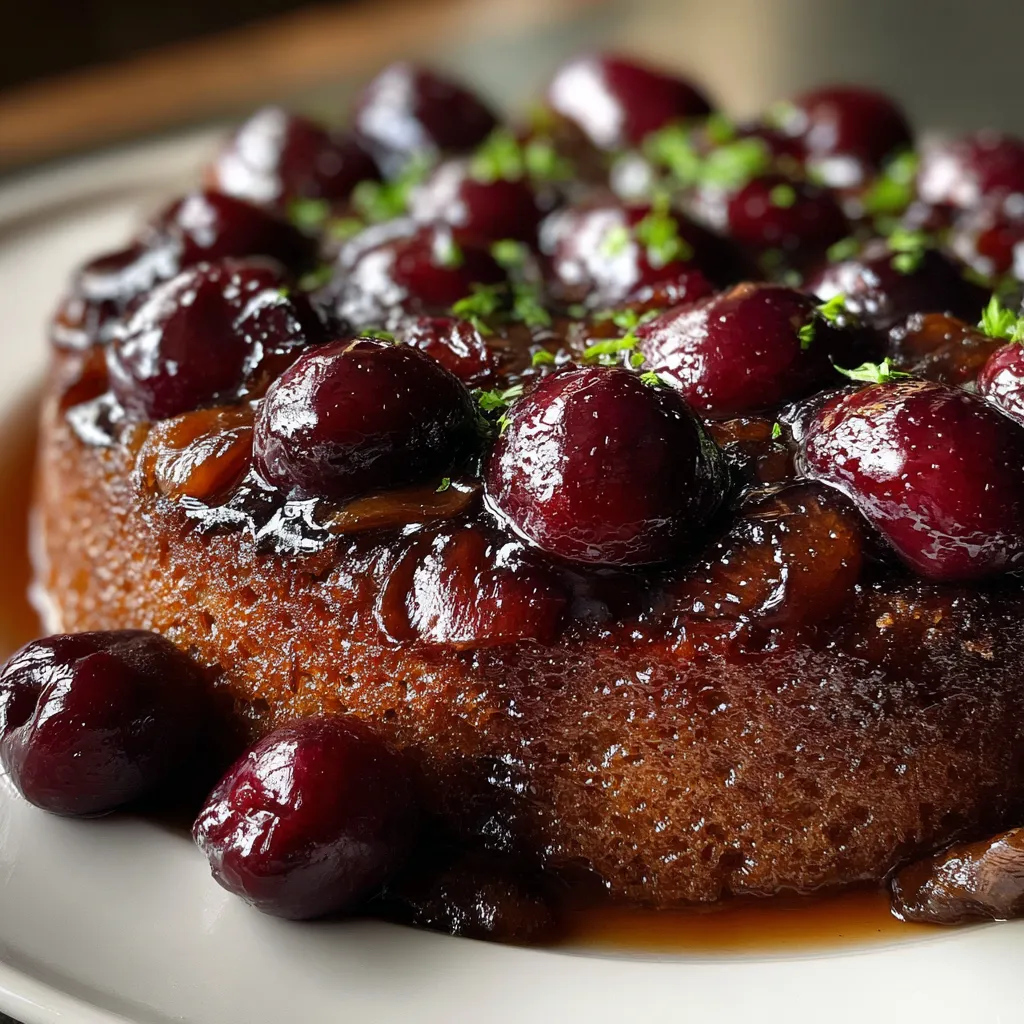 Chocolate Cherry Upside Down Cake