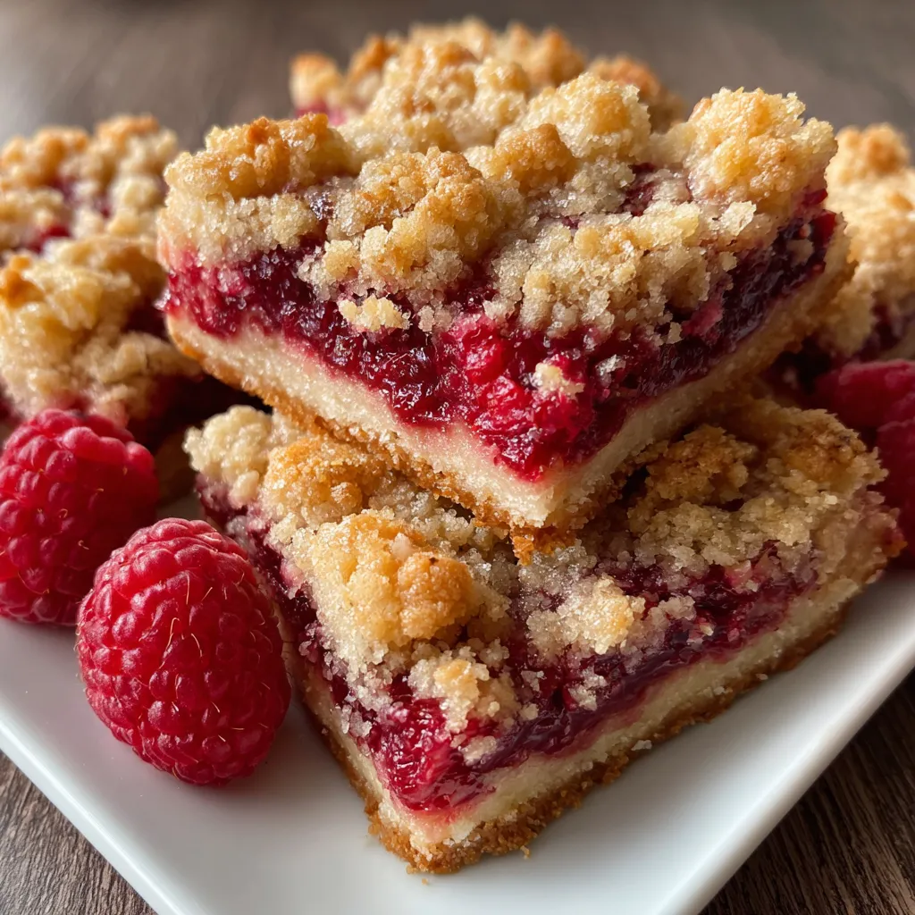 Raspberry Crumb Bars
