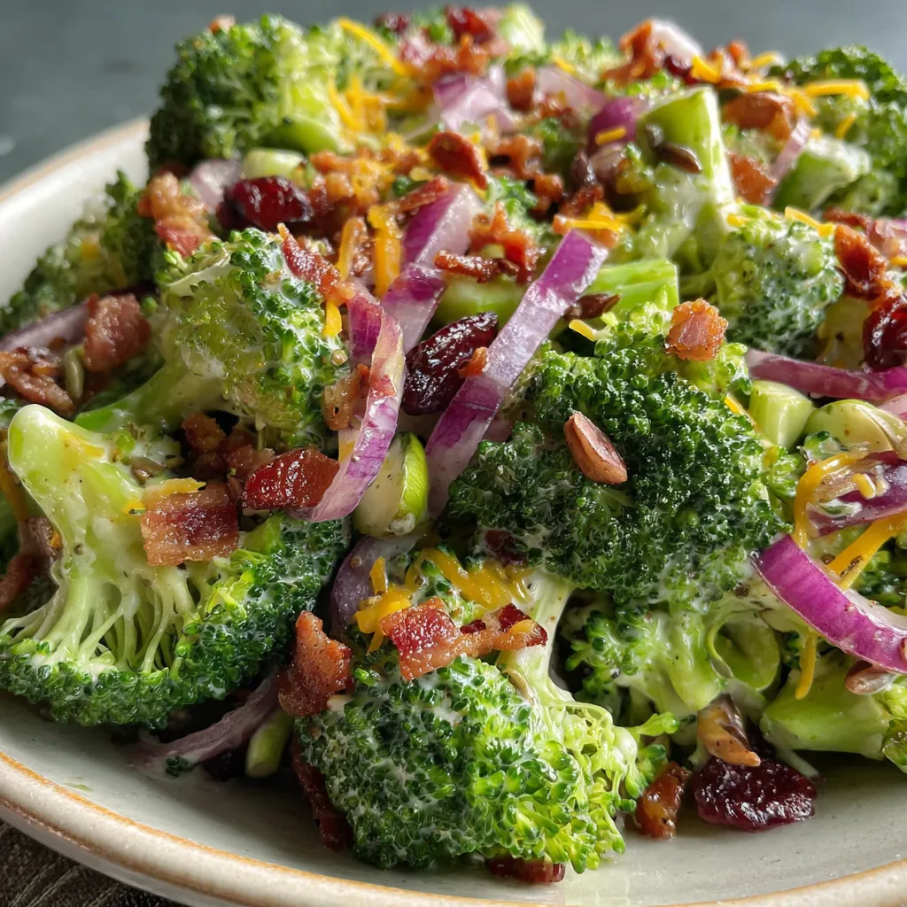 Broccoli Salad with Honey Dijon Dressing