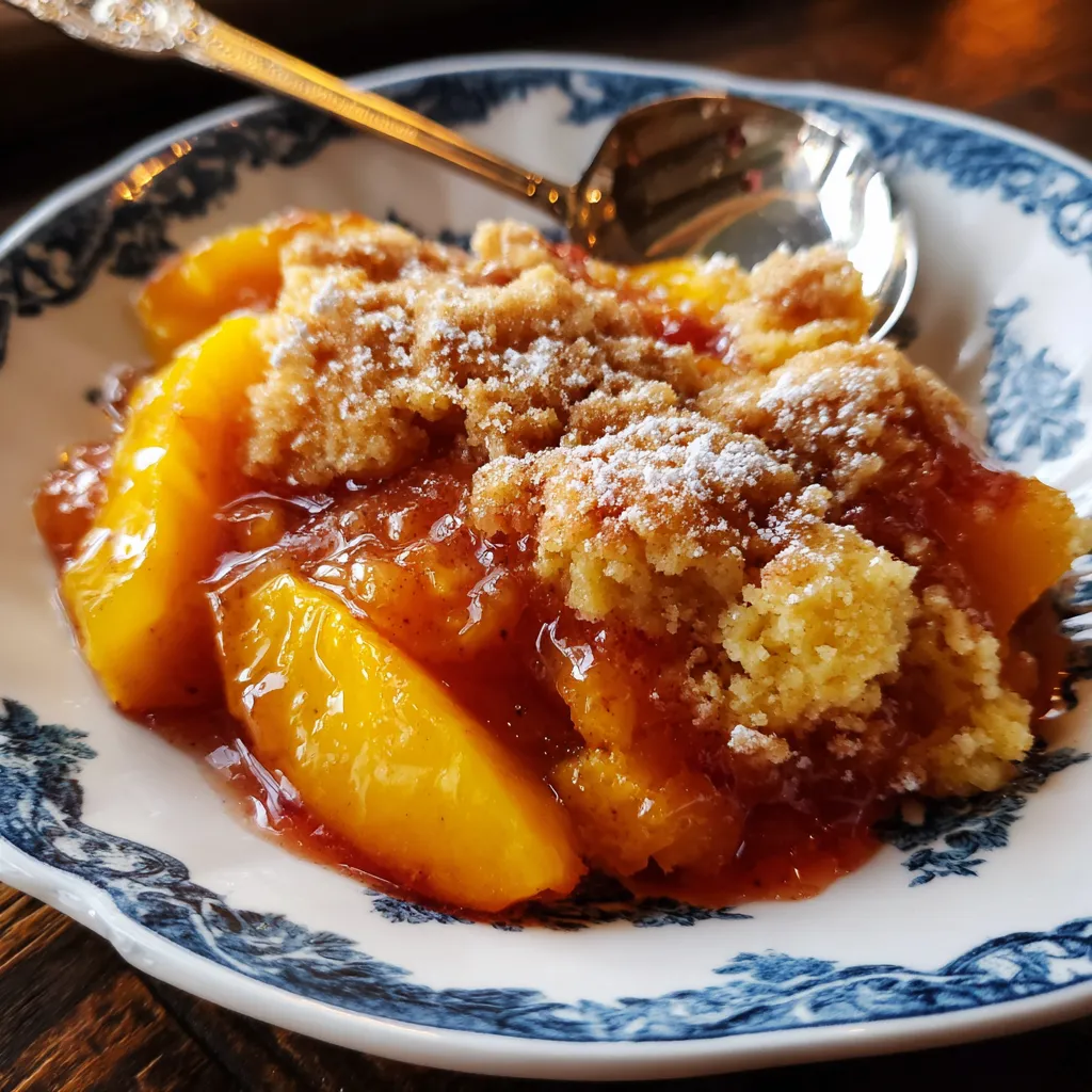 Old-Fashioned Southern Peach Cobbler