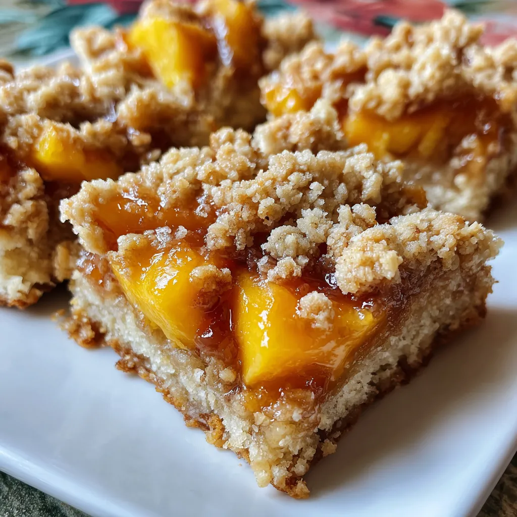 Peach Crumb Bars