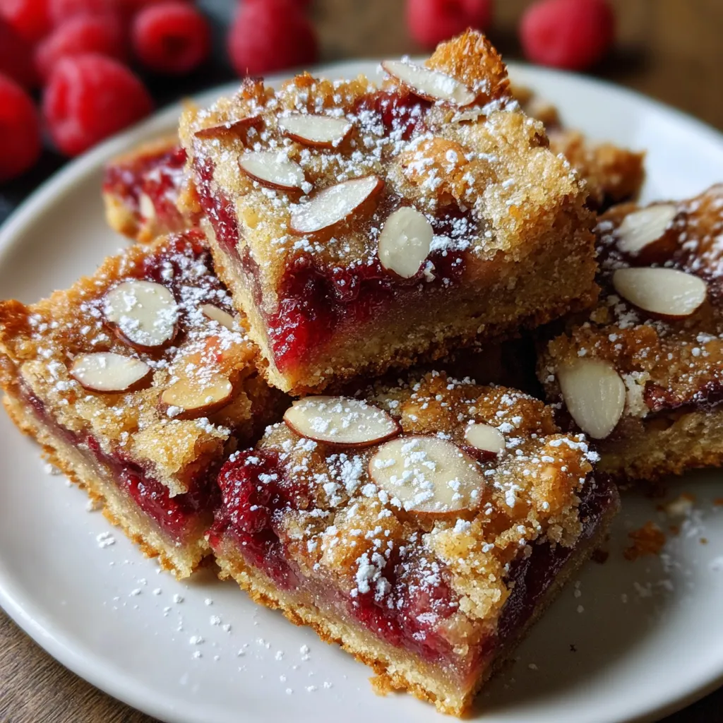 Raspberry Almond Bars