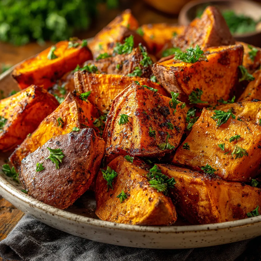 Crispy Roasted Sweet Potatoes