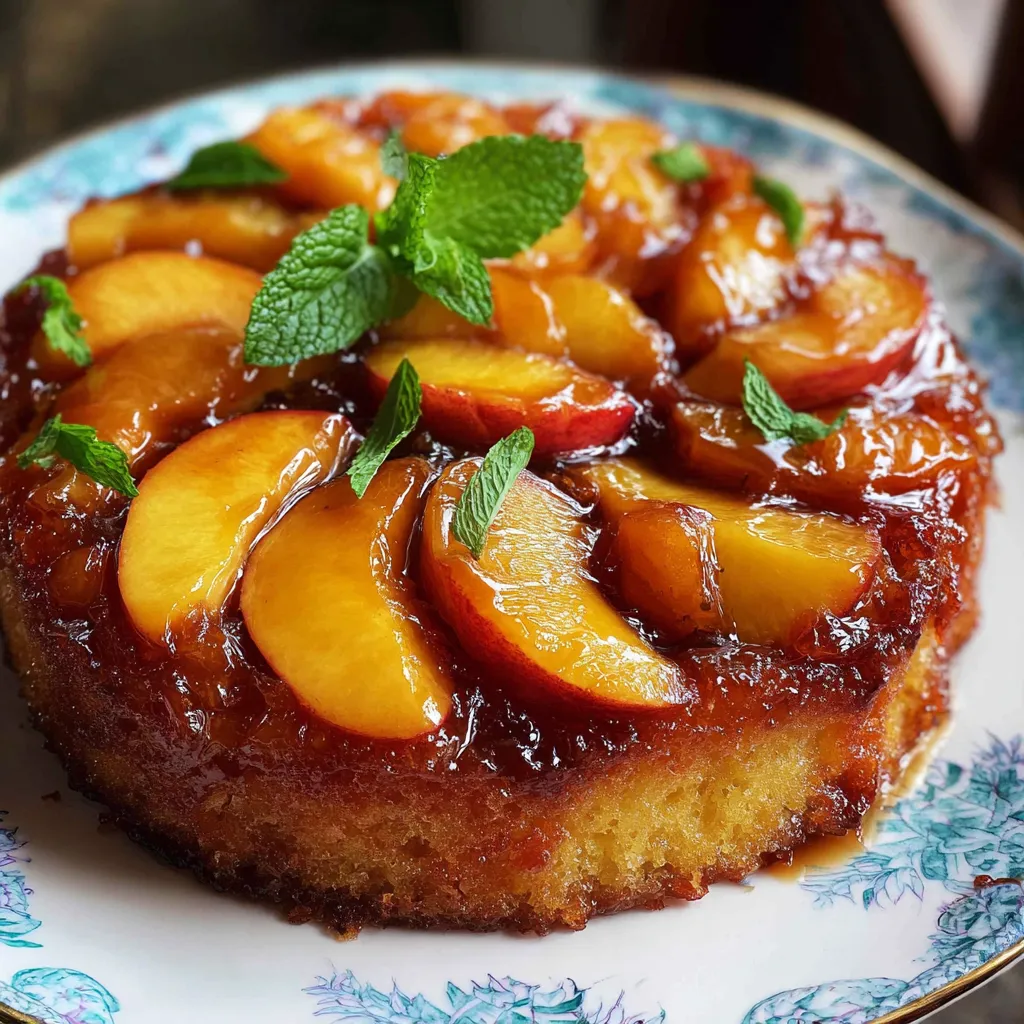 Peach Upside-Down Cake