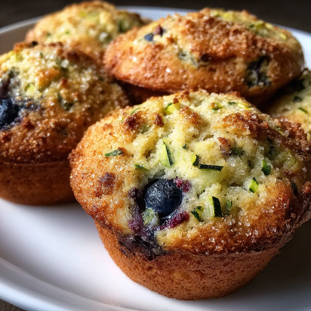 Zucchini Blueberry Muffins