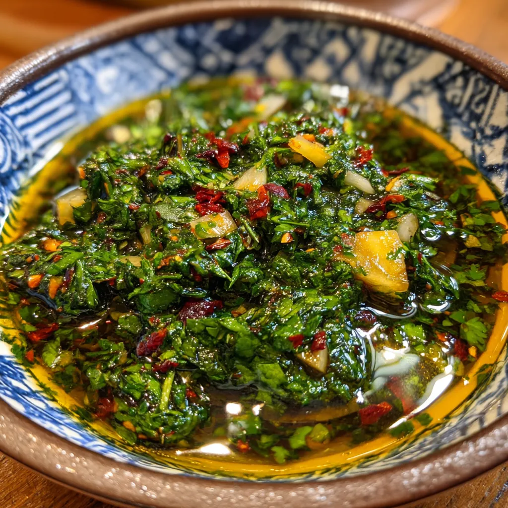 Authentic Fresh Herbaceous Argentine Chimichurri