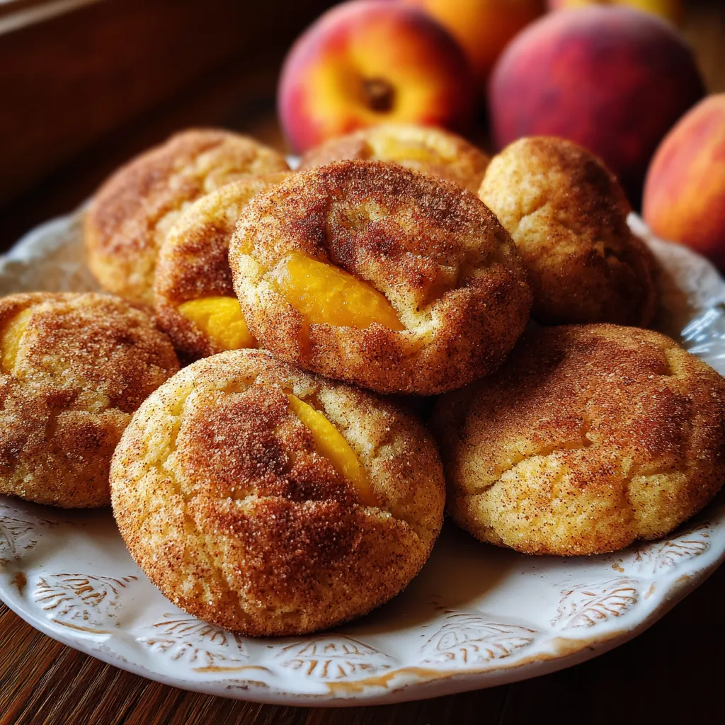 Fresh Peach Snickerdoodles