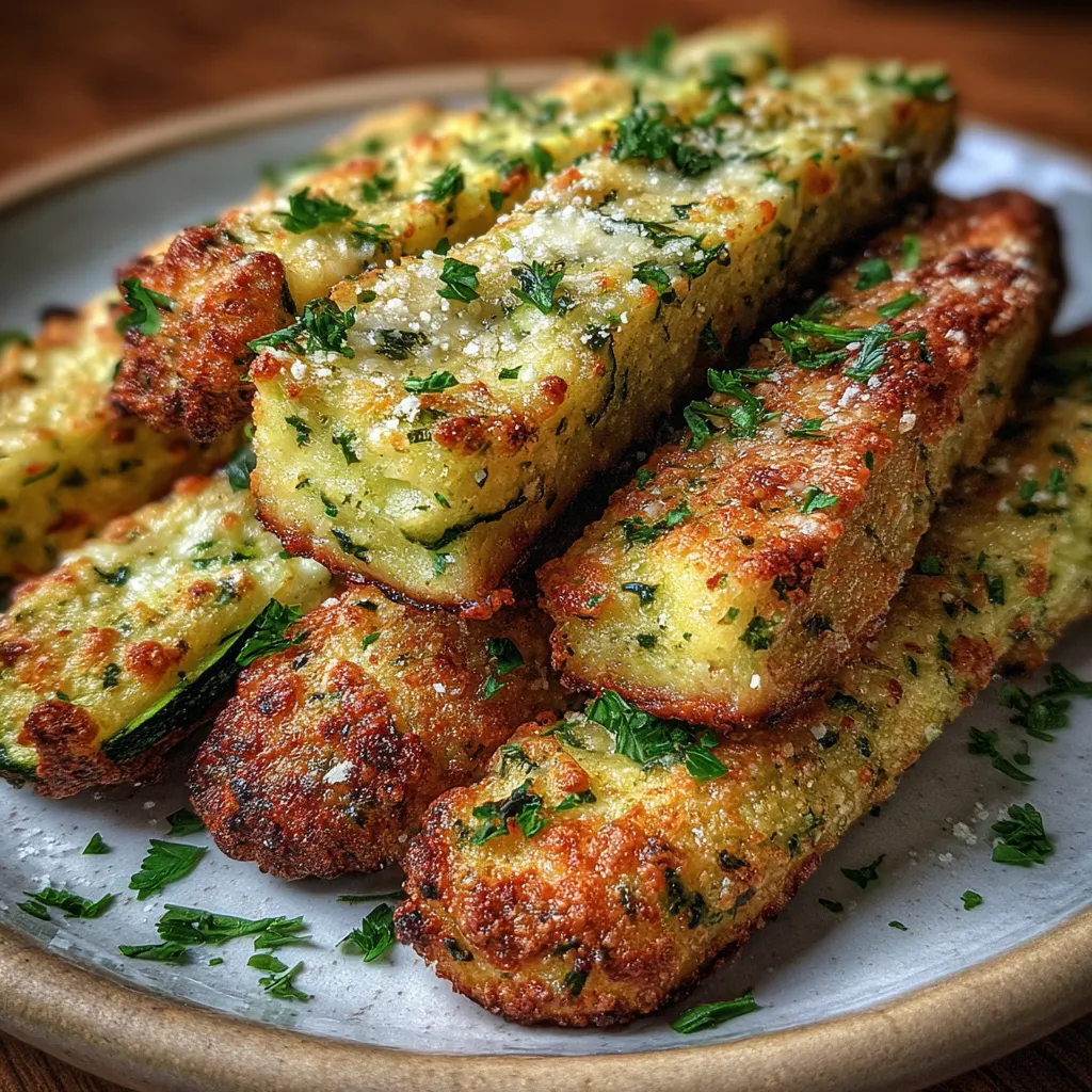Zucchini Breadsticks Low Carb