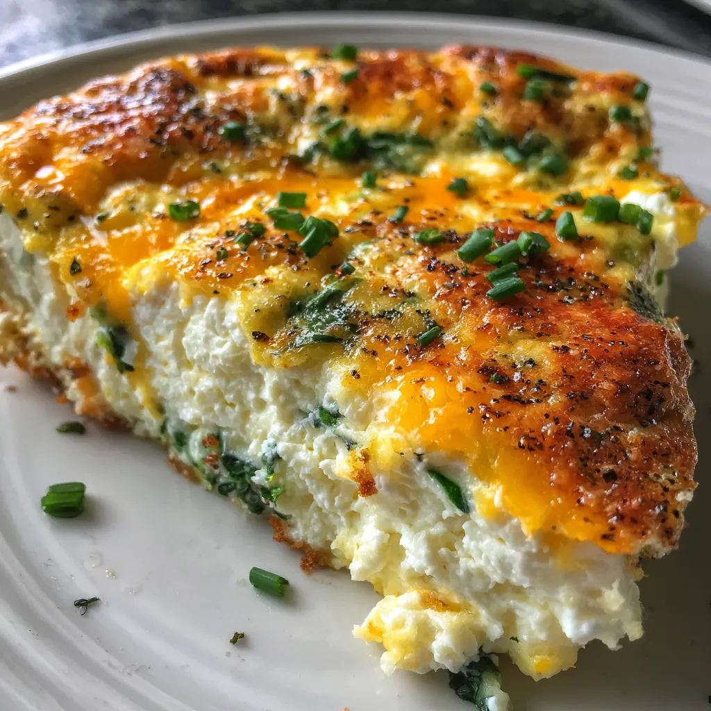 Low Carb Cottage Cheese Crustless Quiche