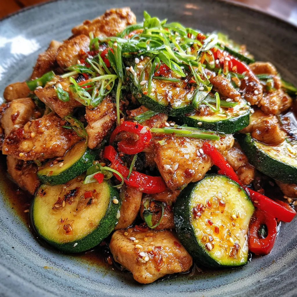 Chicken Zucchini Stir Fry