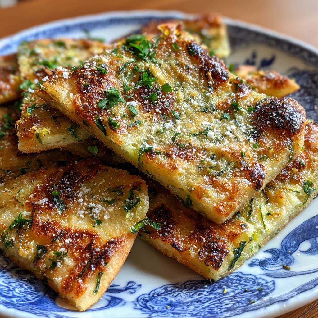 Crispy Rustic Zucchini Scarpaccia Flatbread
