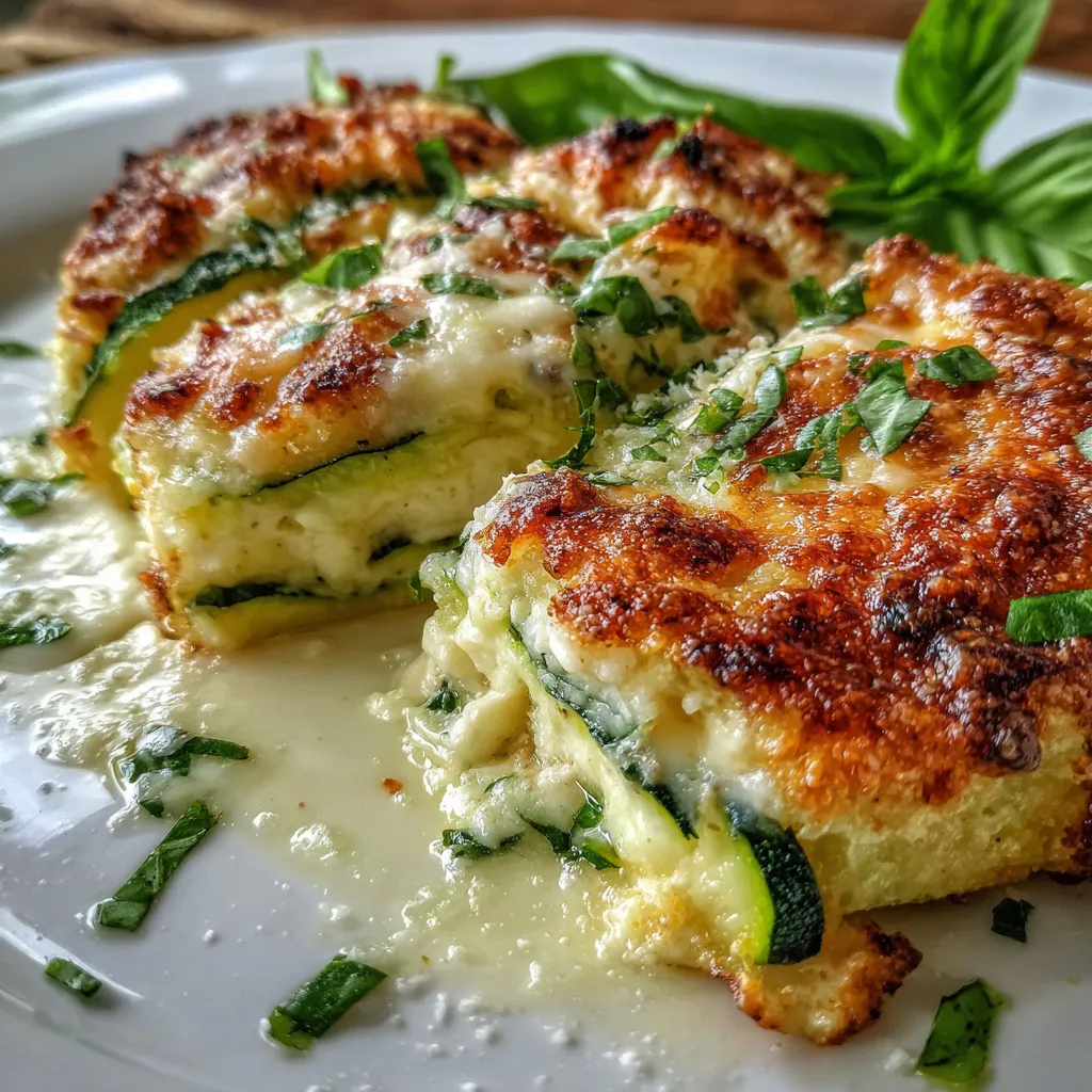 Layered Zucchini Ricotta Melts