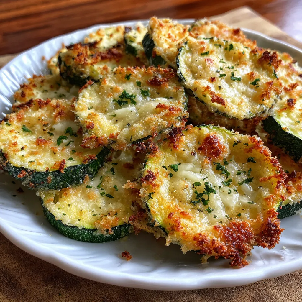 Crispy Baked Zucchini Parmesan Crisps