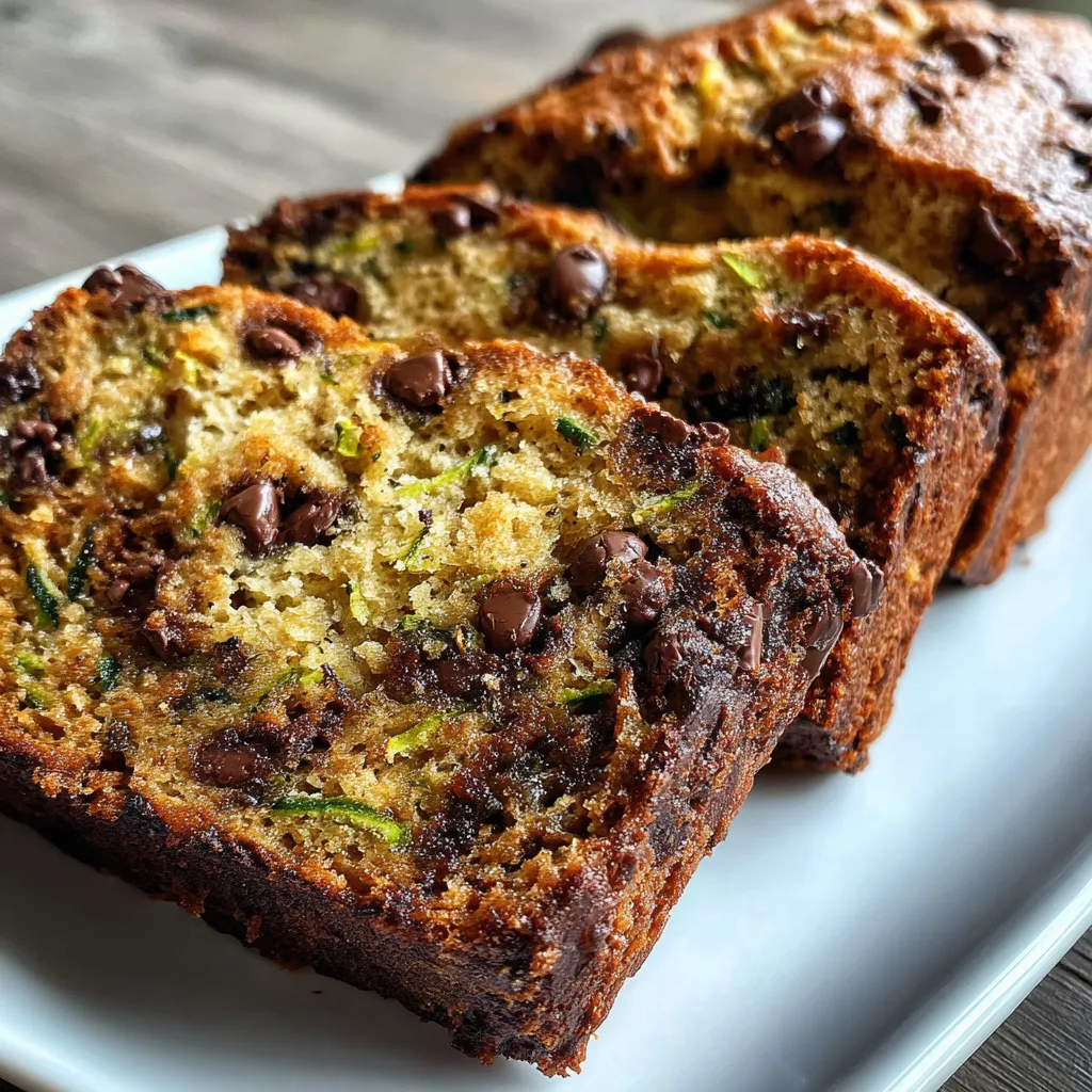 Peanut Butter Chocolate Chip Zucchini Bread