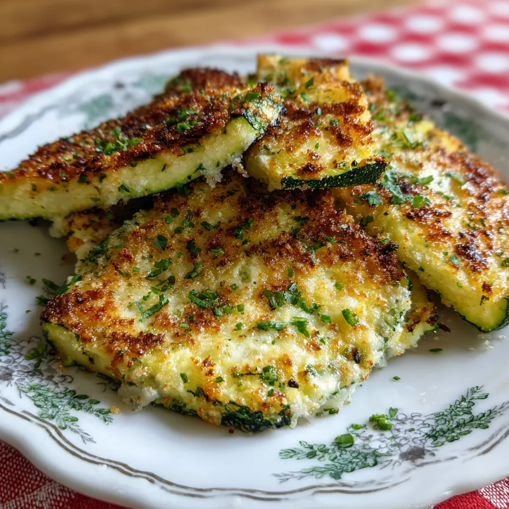 Crispy Low-Calorie Baked Parmesan Zucchini