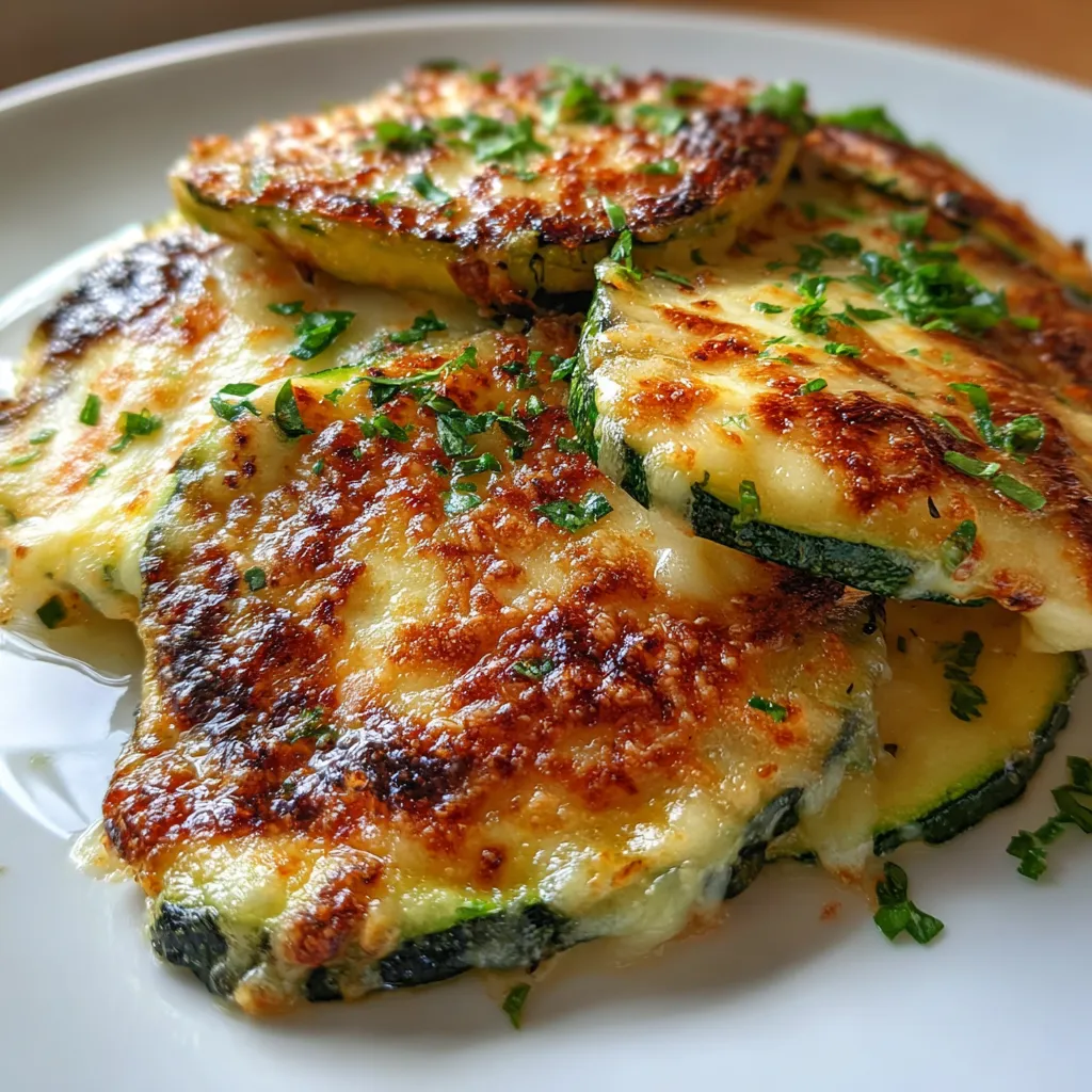Cheesy Baked Zucchini Slices