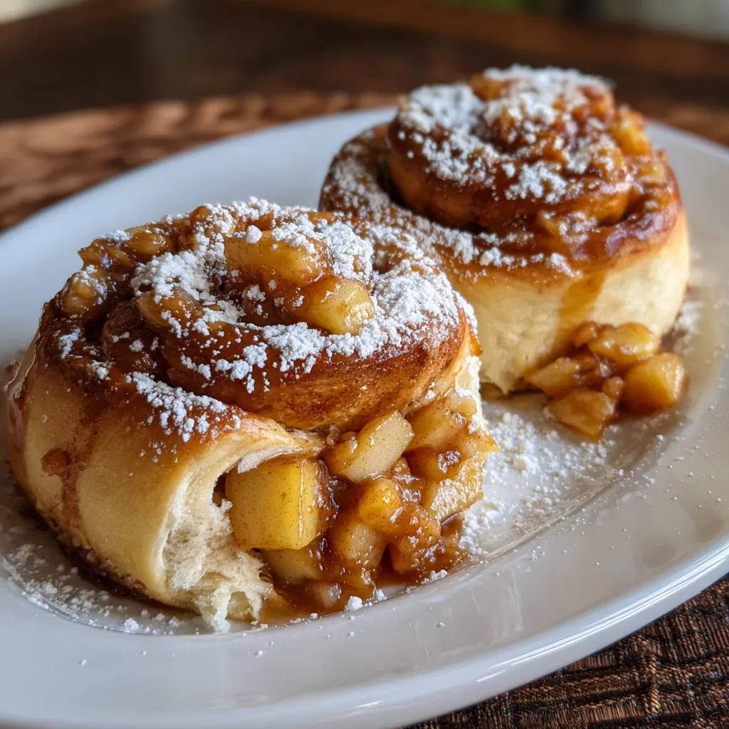 Apple Cinnamon Rolls With Apple Pie Filling