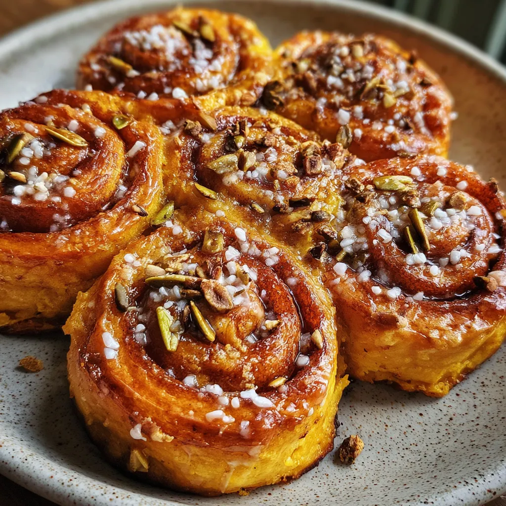 Brown Butter Pumpkin Cinnamon Rolls