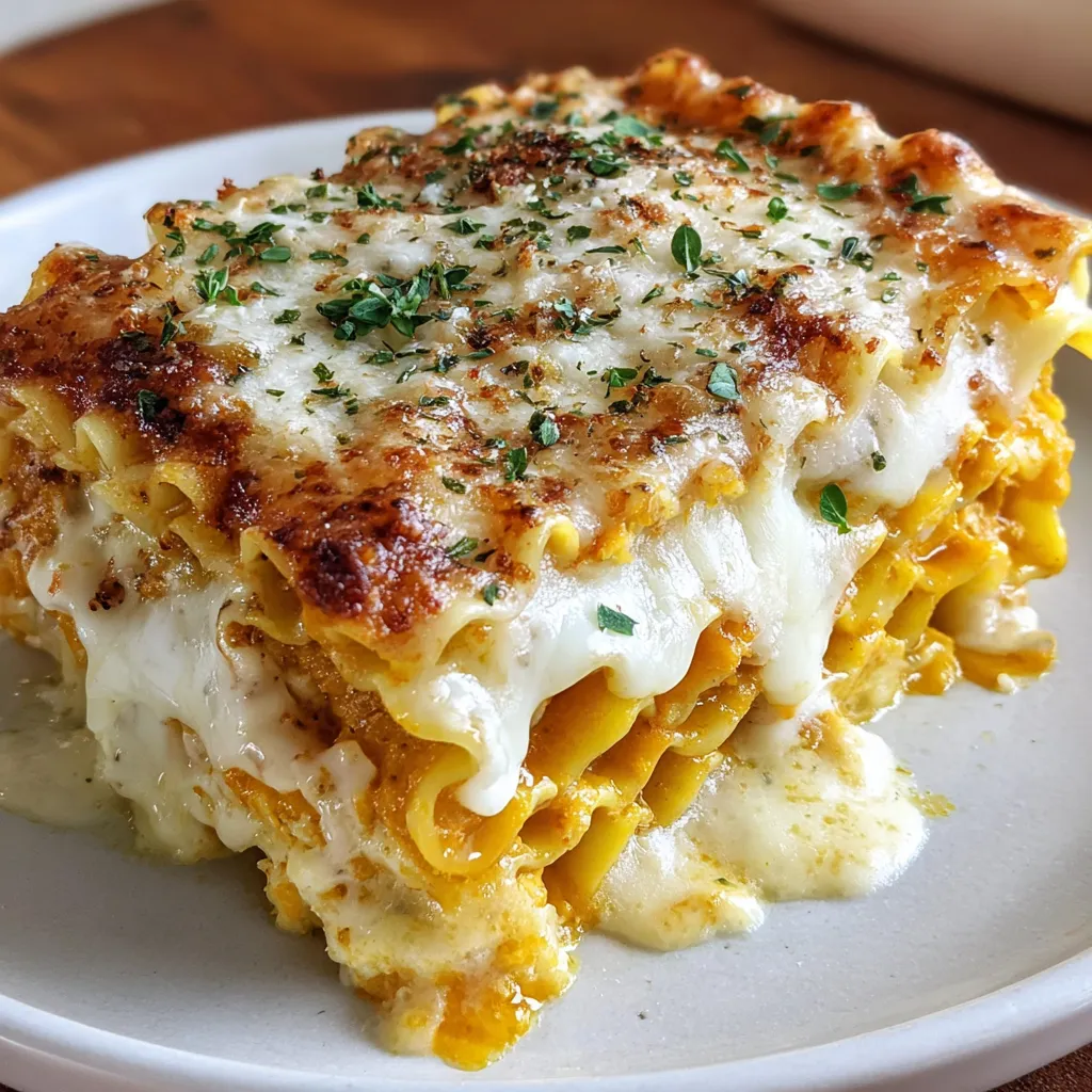 Creamy Butternut Squash Lasagna Roll Ups