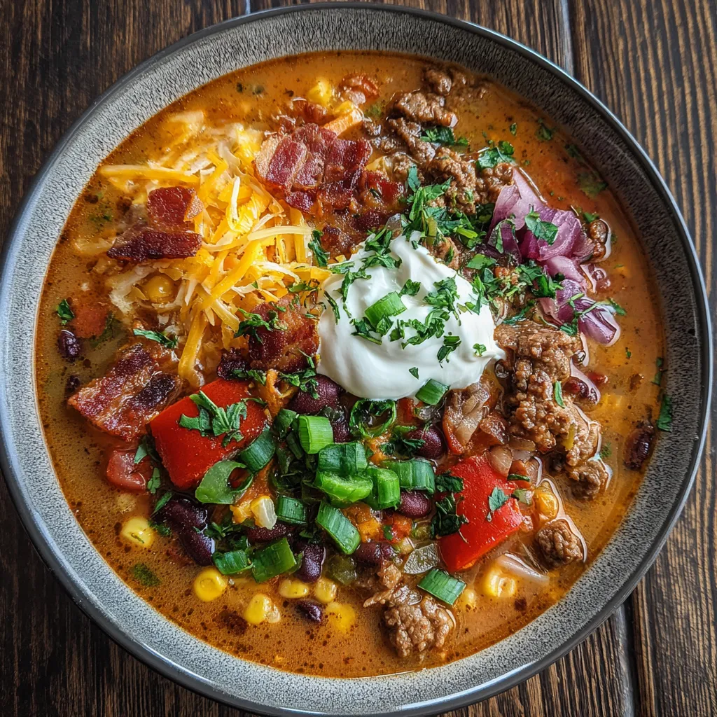 Hearty Spicy Tex-Mex Cowboy Soup