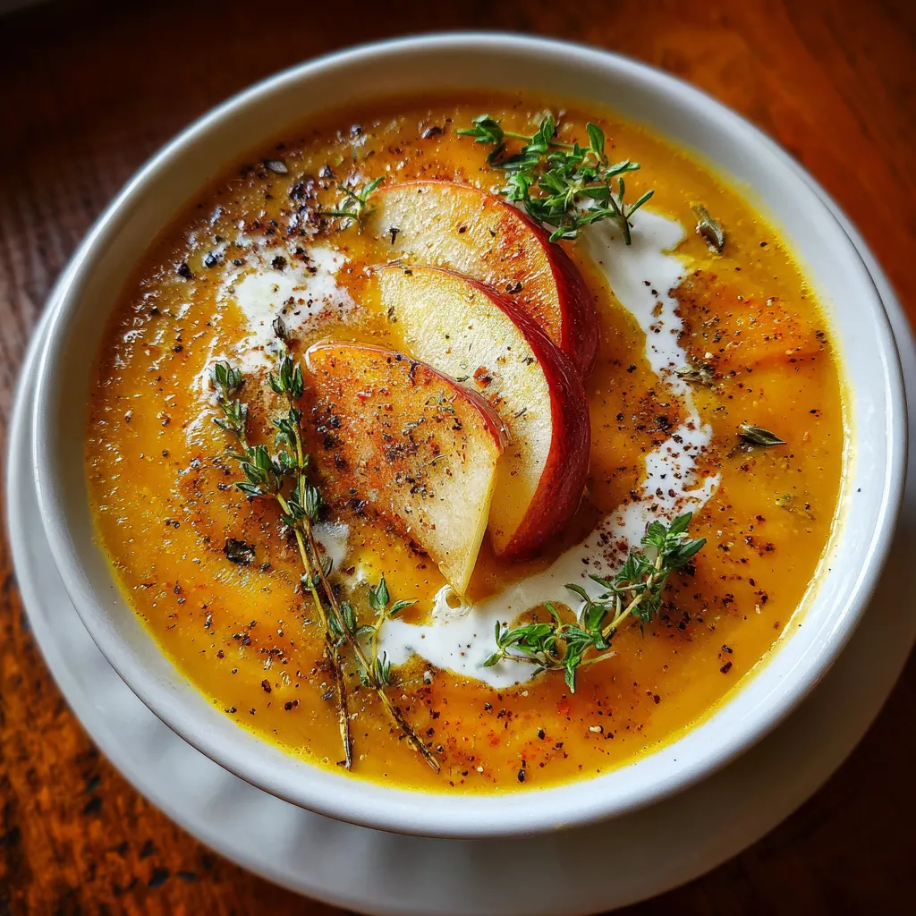 Creamy Roasted Apple Pumpkin Soup