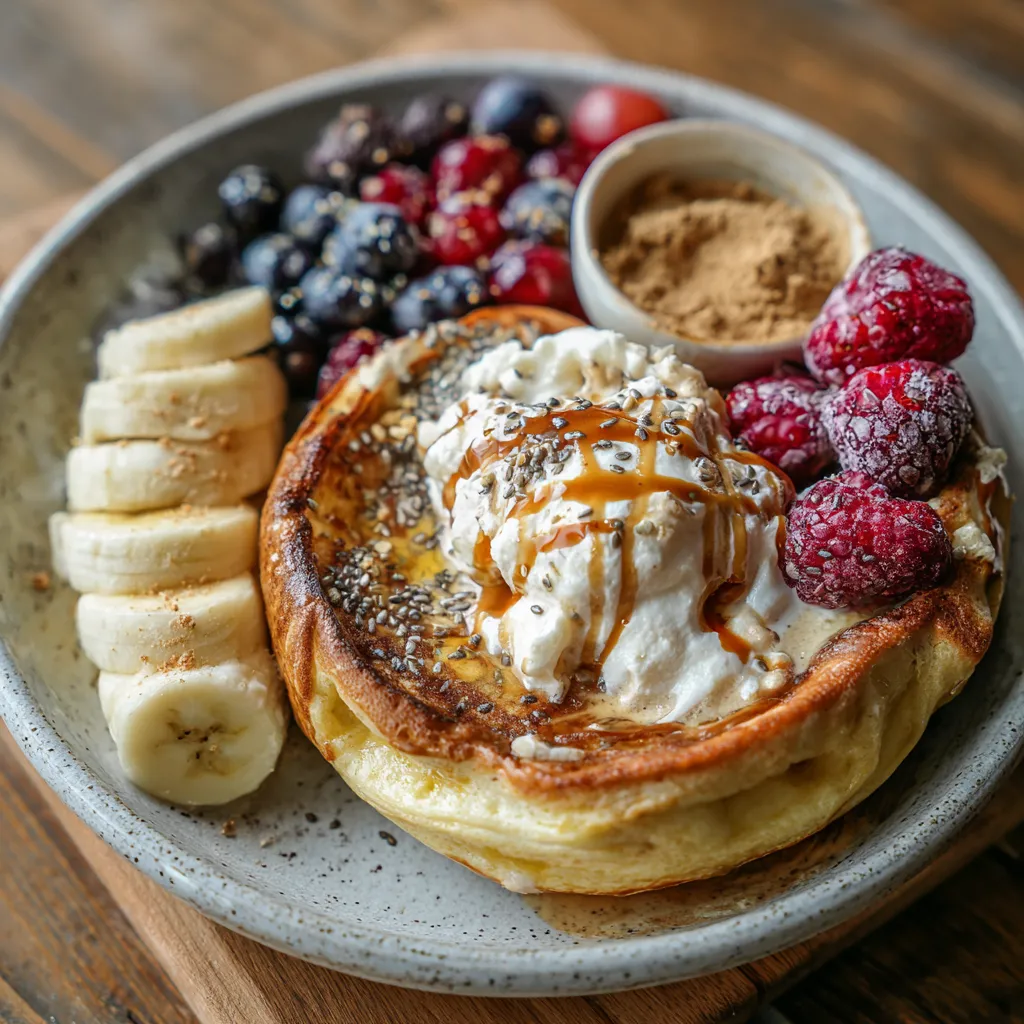 Baked Protein Pancake Bowls