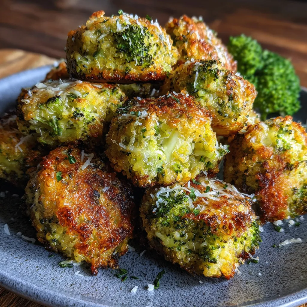 Cheesy Broccoli Quinoa Bites
