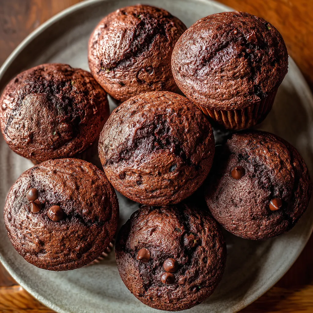 Chocolate Spinach Muffins