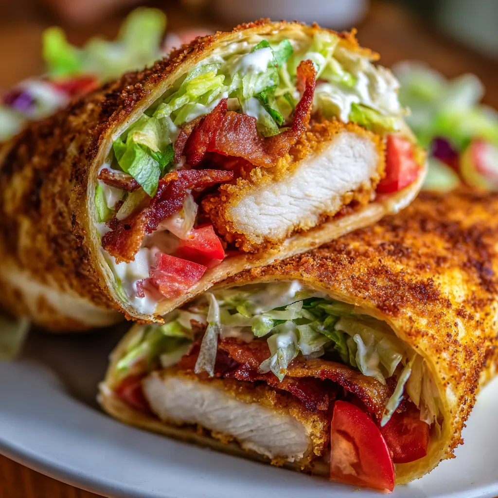 Crispy Chicken Bacon Ranch Wrap