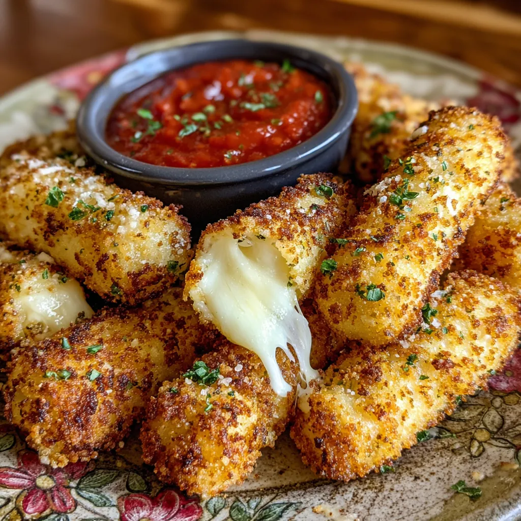 Crispy Air Fryer Mozzarella Sticks