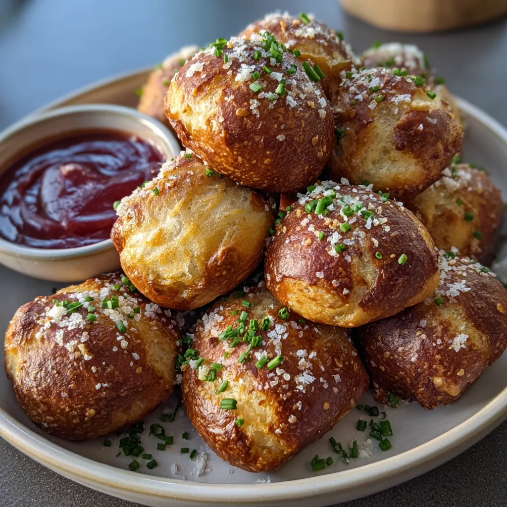 Warm Gooey Cheesy Pretzel Bites