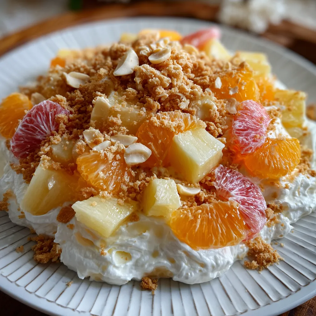 Tropical Hawaiian Cheesecake Salad