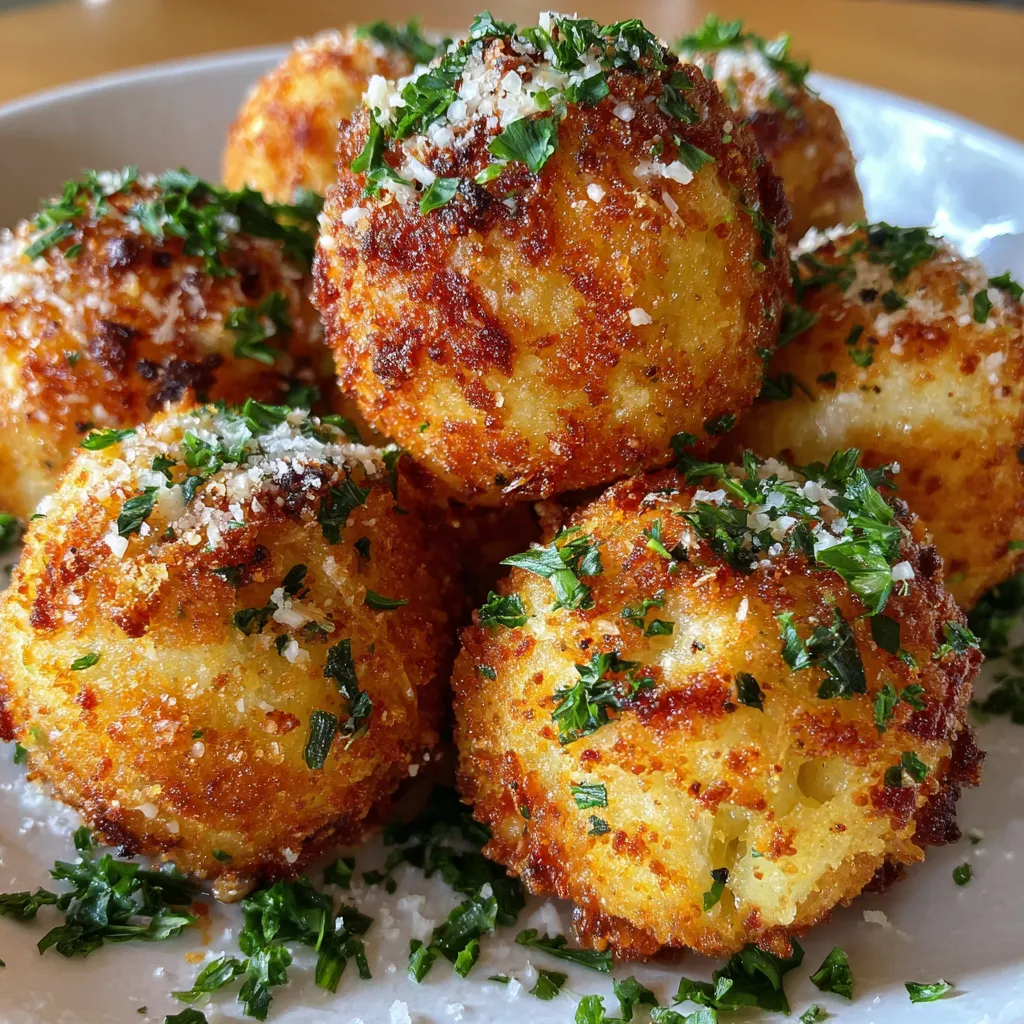 Garlic Parmesan Potato Balls