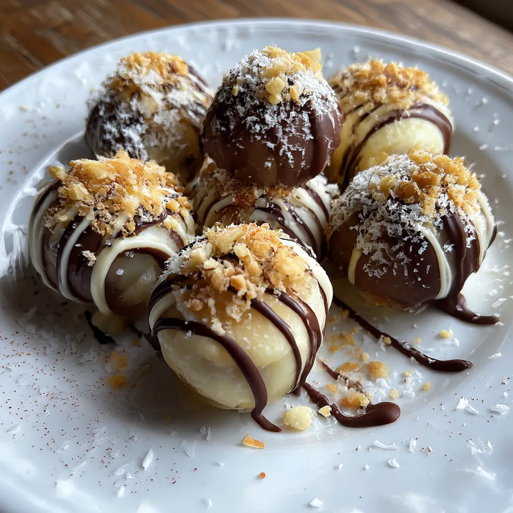 Banana Split Truffles