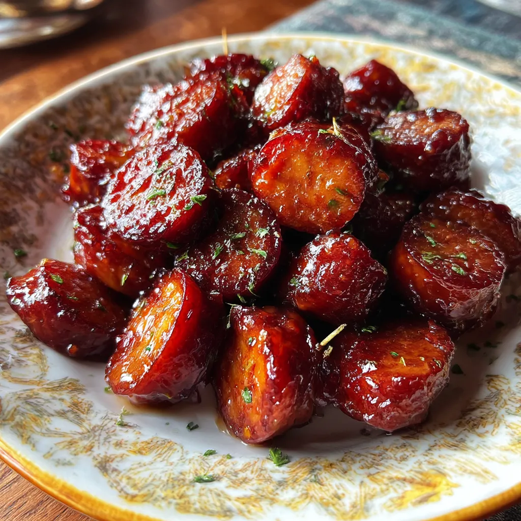 Candied Kielbasa Bites