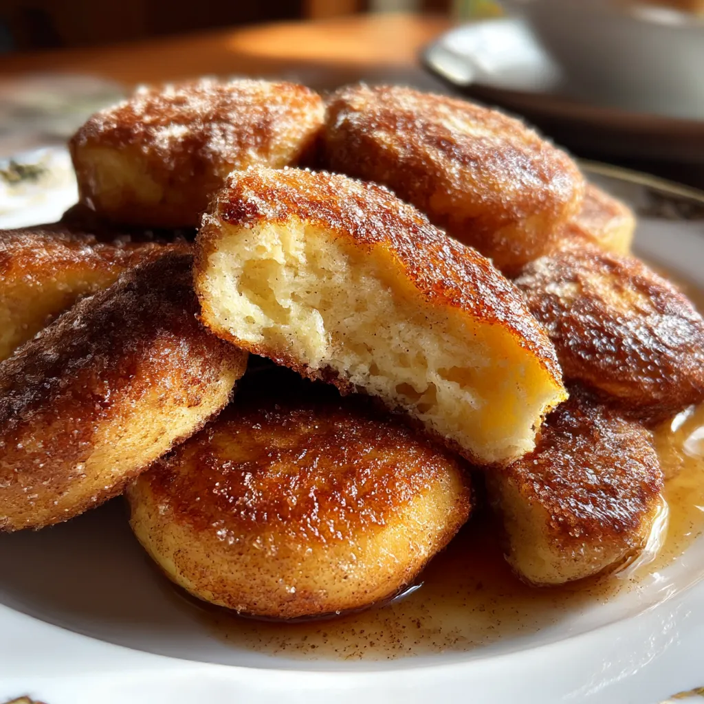 Sweet Fluffy Cinnamon-Spiced Pancake Bites