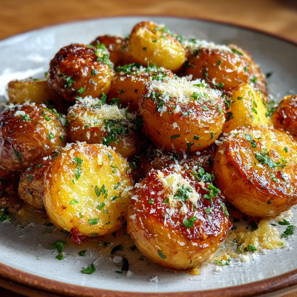 Crispy Roasted Garlic Potato Bites