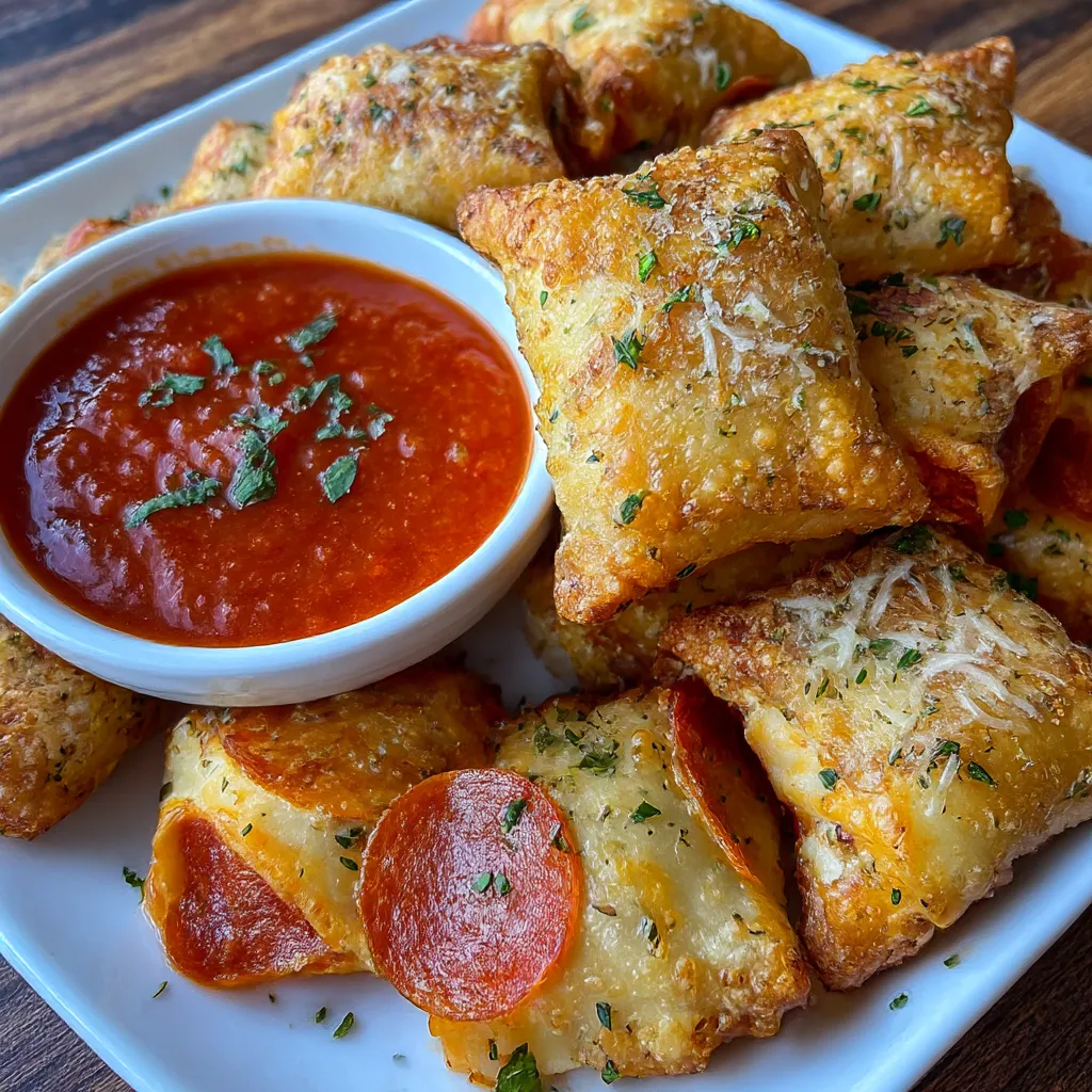 Crispy Air Fryer Pizza Rolls