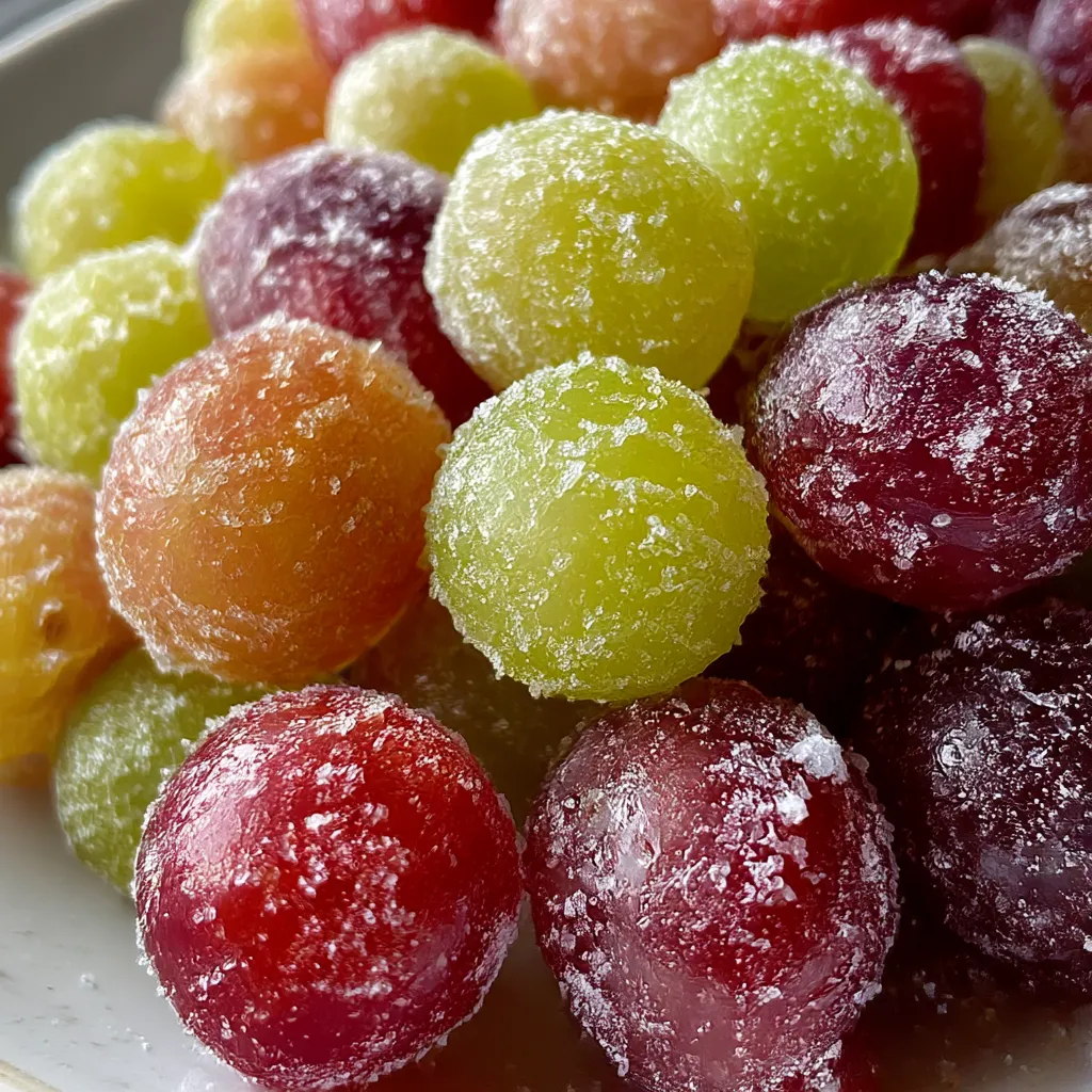 Sour Candy Frozen Grapes