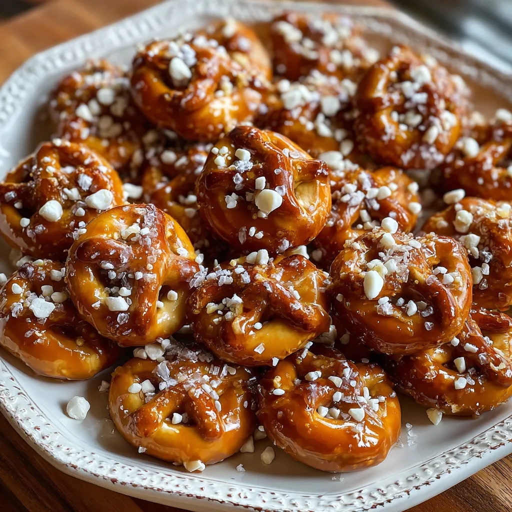 Caramel Apple Pretzel Bites