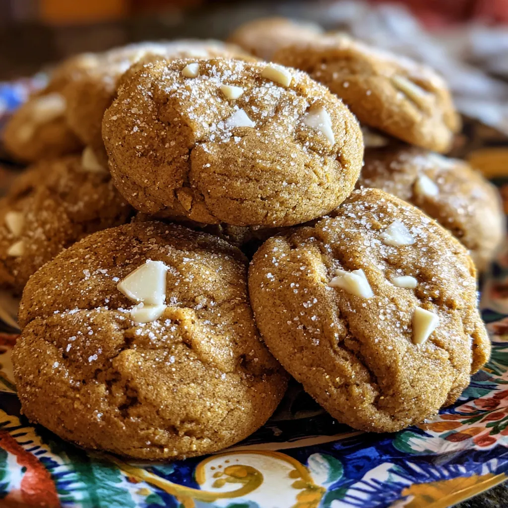 White Chocolate Pumpkin Snickerdoodles