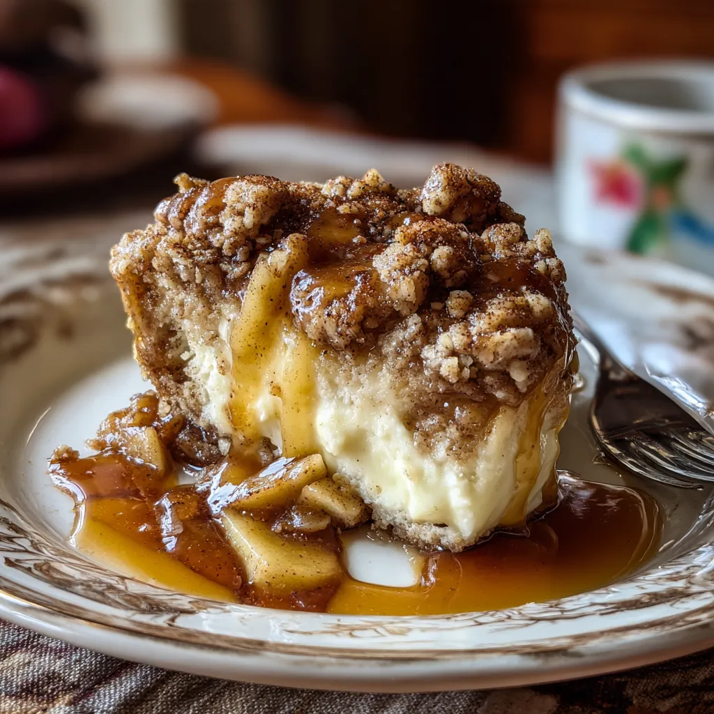 Apple Cinnamon Cheesecake Crumble