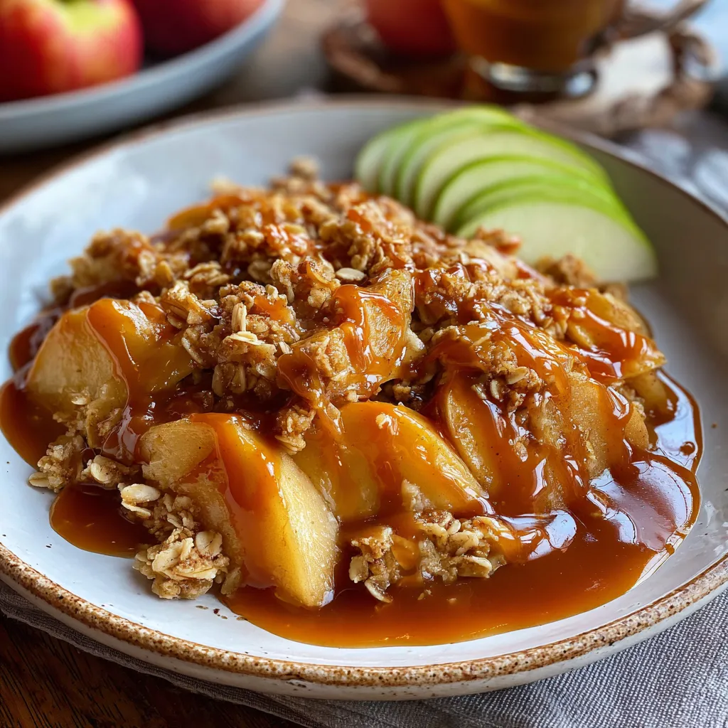 Caramel Apple Crisp