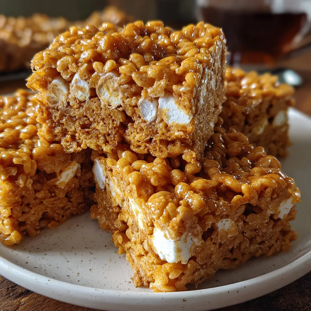 Pumpkin Spice Rice Krispie Treats
