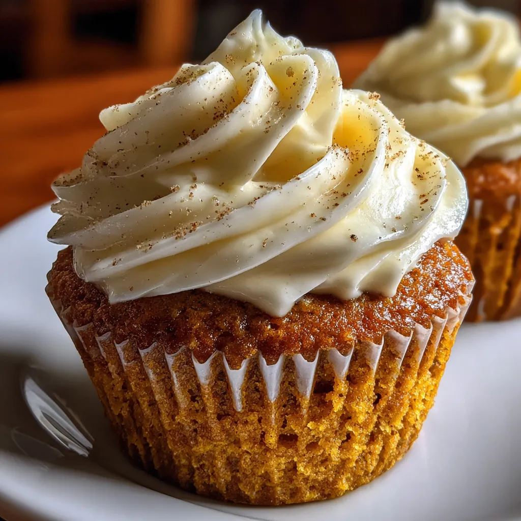 Moist Spiced Pumpkin Cupcake