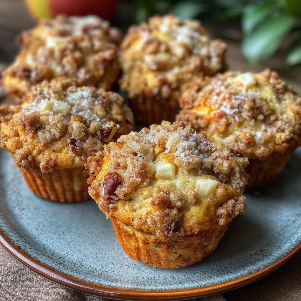 Small Batch Apple and Pumpkin Streusel Muffins
