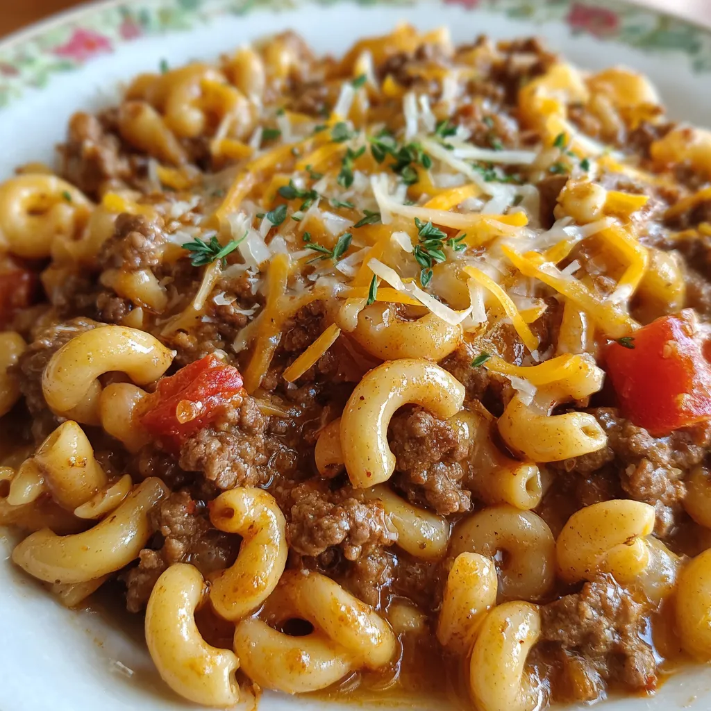 Slow Cooker Hamburger Helper