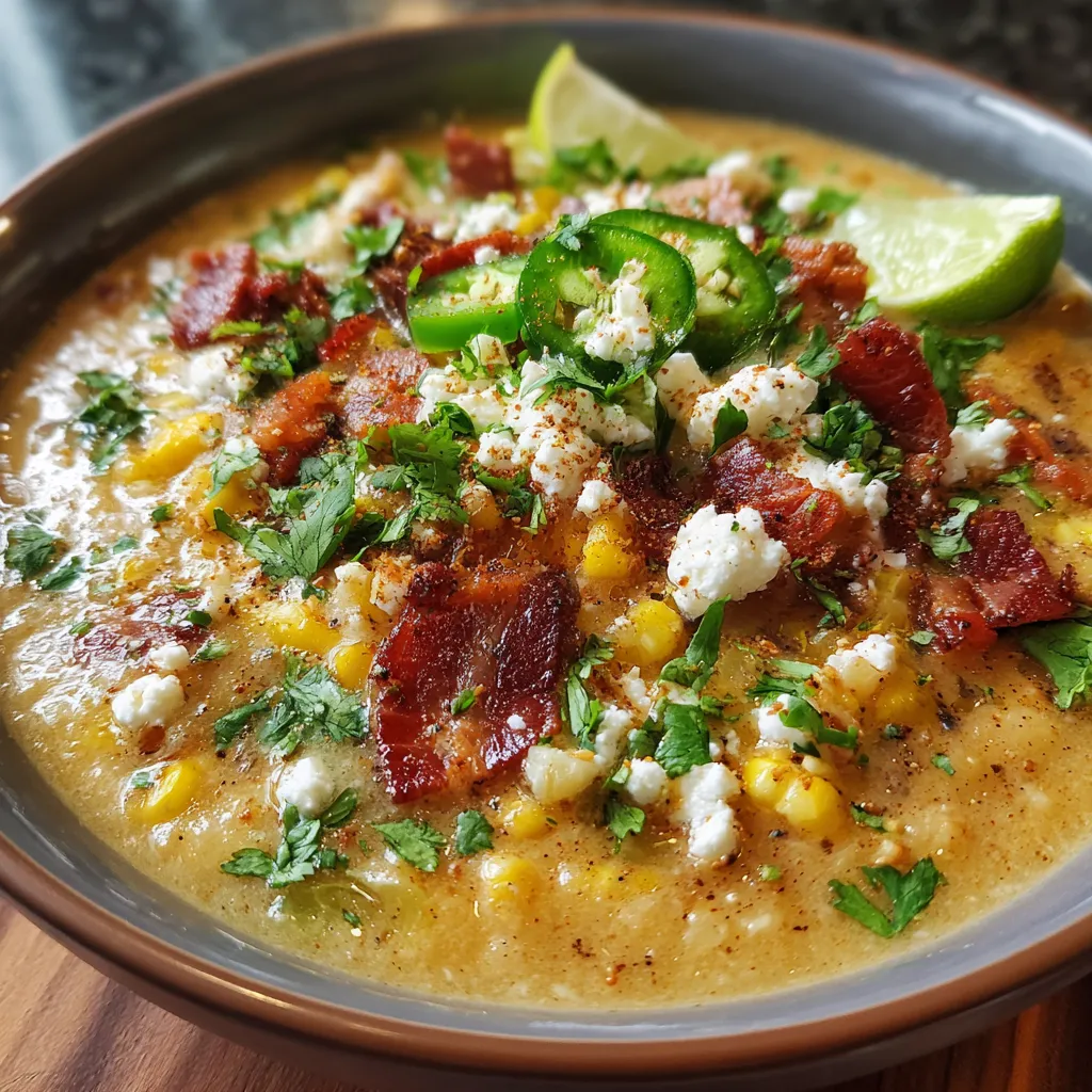 Slow Cooker Mexican Street Corn Chowder
